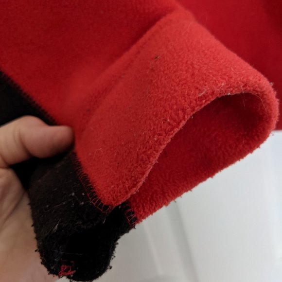 GAP red-black 1/4-zip Fleece Sweatshirt Men’s M - Picture 6 of 12